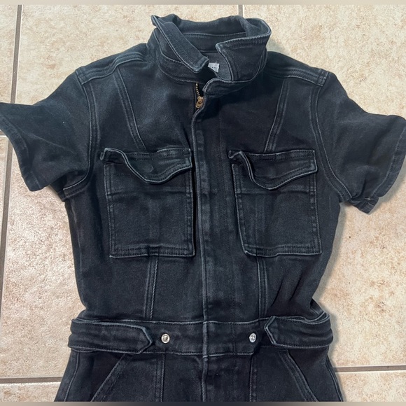 Good American FIT FOR SUCCESS BOOTCUT BLACK JUMPSUIT Women’s size  0 - Picture 5 of 11